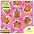 FELTRO CAPIVARA BUBBLE LOVE - ROSA - Imagem 1