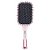 Escova Profissional Raquete de Almofada Nylon Quartzo Rosa MQ - Imagem 1