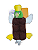 Brinquedo Pelúcia Pato Puff - Imagem 1