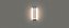 Arandela Reflex de Luz Indireta 42cm Bivolt  IP65 12W 1050lm 2700K Cor Branco Stella STH9740BR/27 - Imagem 1