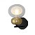 Arandela Guarana 13.4x20.8x19.5cm 1xG9 5W Cor Bronze Preto e Transparente  Bella Iluminação HC006 - Imagem 1