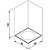 Plafon Cube 1xE27 50W 80x80x135mm Bivolt Newline PL03011 - Imagem 6