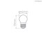 Lâmpada Mini Bulbo Filamento Milky Bivolt 2W 200LM 2700K E27 300° Stella STH8220/27 - Imagem 2