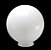 Globo 30 com Colar Branco Brilhante ø30x30cm  Boca 15 Luvidarte 5730BR/BRI - Imagem 2