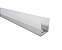 Perfil Sobrepor de Alumínio Square Difusor Leitoso Barra 250cm Cor Branco Revoled AP0701W     ✅ DISPONIVEL - Imagem 3