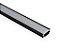 Perfil Embutir de Alumínio Slim Difusor Leitoso Barra 250cm Cor Preto Revoled AP0101B - Imagem 3