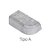 Pastilha de Solda - Metal duro (MD) - Tipo A10 - Classe P30 - Corte à Direita DIN 4950 - Imagem 1