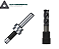 Kit Centralizador de Arestas + Fresa Topo Metal Duro 4 cortes 10mm 45Hrc Black - Imagem 1