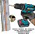 Furadeira Parafusadeira Impacto 3 em 1 21V 6500mAh com 2 Baterias, Kit Completo - Imagem 9
