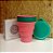 Copo Retrátil Silicone Rosinha Verde Brilho - Imagem 1
