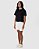 Blusa Ampla Preta com Gola Branca Listrada - Imagem 3