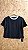 Blusa Ampla Preta com Gola Branca Listrada - Imagem 6