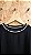 Blusa Malwee Ampla Preta Gola Branca G - Imagem 3