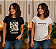 Camiseta Básica Mickey Malwee Preta e Branca - Imagem 1
