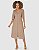 Vestido Midi Evase Linho com Botões - Tamanho G - Imagem 1
