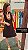 Vestido Regata Curto Malwee Estampado e Preto - Imagem 3
