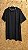 Vestido Curto Evase Preto Gola Ribana - Imagem 3