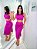 Conjunto Saia Midi Fenda Lateral E Cropped Top Laço Feminino - Imagem 5
