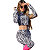 Conjunto Calça E Cropped Blusa Manga Longa Feminino Canelado Inverno - Imagem 3