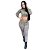 Conjunto Calça E Cropped Blusa Manga Longa Feminino Canelado Inverno - Imagem 1