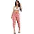 Calça Cargo Jogger Bolsos Pantacourt Laço Feminino Bengaline Moda - Imagem 6