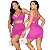 Conjunto Cropped E Saia Curta Top Alcinha Gringa Canelado - Imagem 7