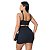 Conjunto Cropped E Saia Curta Top Alcinha Gringa Canelado - Imagem 3