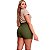 Short Curto Feminino Cintura Alta Com Cinto Laço E Bolsos - Imagem 2