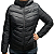 Jaqueta Puffer Bobojaco Masculino/Feminino Casaco Blusa Forrada Touca Bolso Inverno Frio Acolchoada - Imagem 3