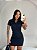 Vestido Curto Colado Feminino Gola Polo Moda Casual Estiloso - Imagem 4