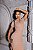 Vestido Longo Feminino Gola Polo Com Manga Curta e Fenda Lateral Moda Gringa - Imagem 2