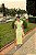 Vestido Longo Feminino Gola Polo Com Manga Curta e Fenda Lateral Moda Gringa - Imagem 3