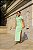 Vestido Longo Feminino Gola Polo Com Manga Curta e Fenda Lateral Moda Gringa - Imagem 9