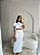 Conjunto Saia Longa com Fenda Atrás E Cropped Top Blusinha Manga Curta Feminino - Imagem 4