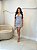 Vestido Feminino Curto com Decote Detalhe Varias Amarrações Efeito Modelador Drapeado nas Laterais - Imagem 4