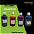 KIT REFIL TINTA BULK-INK 500ML - HP COMPATÍVEL C/ 4 CORES - Imagem 1