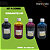 KIT REFIL TINTA BULK-INK 100ML - HP COMPATÍVEL C/ 4 CORES - Imagem 1