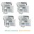KIT CARTUCHO BULK EPSON ECOTANK L355 L365 L375 L395 L455 L120  - 4 UNIDADES - Imagem 2
