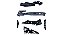 KIT TRILHO GUIAS DO TONER HP LASERJET P2055 P2035 - Imagem 1