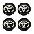 Jogo De Emblemas Adesivos Toyota Para Rodas e Calotas 48mm - Imagem 1