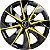 Calota Esportiva Universal Prime Black Yellow Aro 14 - Imagem 1