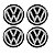 Jogo de Emblema Adesivo Para Calota Volkswagen 48mm - Imagem 1