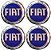 Jogo de Emblemas Adesivos Para Calotas Fiat Azul 48mm - Imagem 2