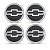 Jogo de Emblemas Para Calotas Chevrolet Cinza 51mm - Imagem 2