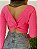 cropped tricô babe rosa neon - Imagem 4