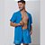 Camisa Santo Luxo Man Viscose Azul Claro - Imagem 6