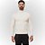 Blusa Canelada Gola Alta Manga Longa Offwhite - Imagem 1