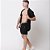 Conjunto Viscolinho Camisa e Bermuda Preto - Imagem 3