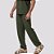 Calça Viscolinho Pantacourt Verde Musgo - Imagem 3