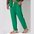 Calça Viscolinho Pantacourt Verde Bandeira - Imagem 3